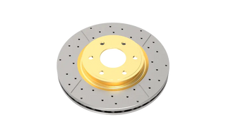 DBA Street Drilled & Slotted Rotor (FRONT): Dodge Durango (17-20) w/ 380mm Front Rotor