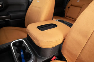Covercraft Carhartt PrecisionFit 2nd Row Seat Covers: Ram 1500 (19-26) - Brown
