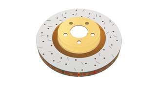 DBA 4000 Series Drilled & Slotted Rotor (FRONT): Dodge Durango (17-20) w/ 380mm Front Rotor