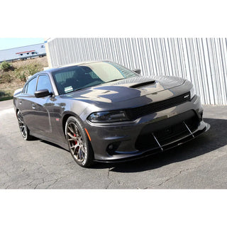 APR Carbon Fiber Front Wind Splitter w/ Rods: Dodge Charger SRT / Scat Pack / Hellcat 2015 - 2023