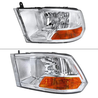 Spec D Euro Headlights (Chrome): Dodge Ram 2009 - 2016