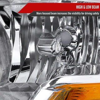 Spec D Euro Headlights (Chrome): Dodge Ram 2009 - 2016
