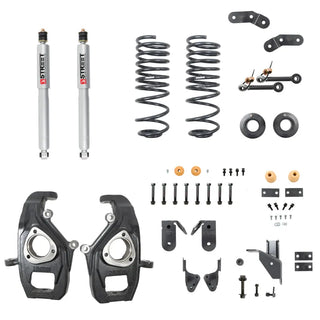Belltech Street Perf Lowering Kit (F&R): Ram 1500 (19-24) -2in Front / 3-4in Rear