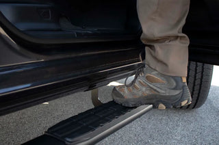 Fishbone Offroad 5-Inch Oval Side Steps (BODY MOUNTED): Ram 1500 Quad Cab (19-24) - Black