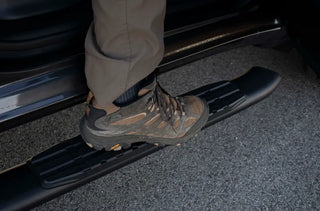 Fishbone Offroad 5-Inch Oval Side Steps (BODY MOUNTED): Ram 1500 Quad Cab (19-24) - Black