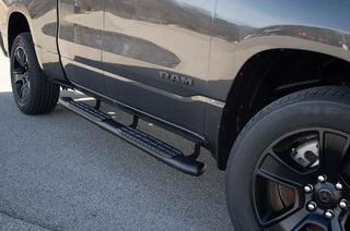 Fishbone Offroad 5-Inch Oval Side Steps (BODY MOUNTED): Ram 1500 Quad Cab (19-24) - Black