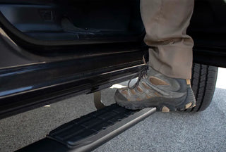 Fishbone Offroad 5-Inch Oval Side Steps (CREW CAB): Dodge Ram 1500 (2019-2024) - Black Textured