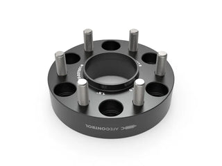 aFe CONTROL Billet Aluminum Wheel Spacers 6x5.5mm 1.5in (F&R): Ram 1500 (19-26) - Black Anodized