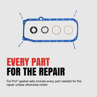 Fel-Pro PermaDry Molded Rubber Engine Oil Pan Gasket Set: Fits Jeep / Dodge (93-10)