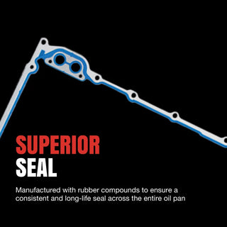 Fel-Pro PermaDry Molded Rubber Engine Oil Pan Gasket Set: Fits Jeep / Dodge (93-10)
