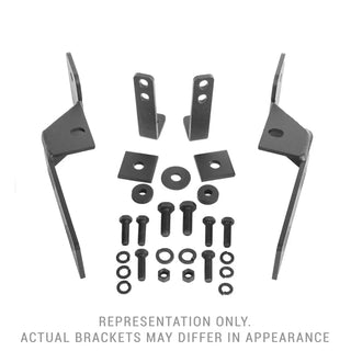Go Rhino RC3 & RC4 LR Mounting Brackets: Fits Dodge / Ram 1500 (02-24) - Textured Black