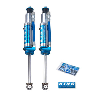 King Shocks Front 2.5 Dia Piggy Hose Reservoir Shock (FRONT): Jeep Wrangler 2007-18 0-2in Lift