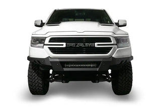 Addictive Desert Designs Black Label Front Bumper: Ram 1500 (2019-2024) - Hammer Black Powder Coat