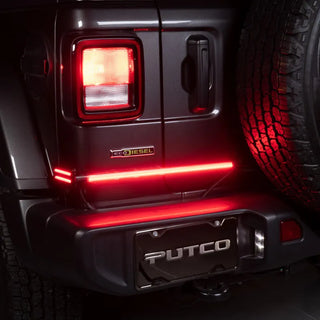 Putco 18in Red Split Blade LED Tailgate Light Bar (PAIR): Fits Jeep (05-26)