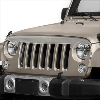 Putco Condor Clear Polycarbonate Hood Shield: Jeep Wrangler (07-18) w/ Hardware