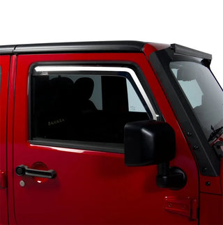 Putco Element Tinted Window Visors (FRONT): Fits Most Jeep Wrangler Models (2007-2018)
