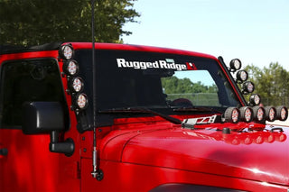 Rugged Ridge Elite Fast Track Windshield Light Bar Mount: Fits Most Jeep Wrangler Models (2007-2018)