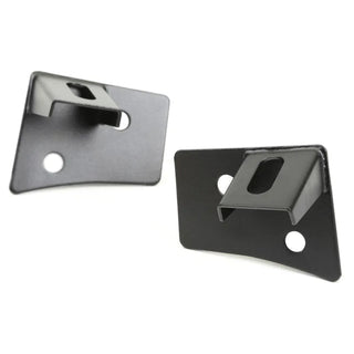 Rugged Ridge Textured Black Windshield Aux Light Mounting Brackets (PAIR): Jeep Wrangler (07-18)