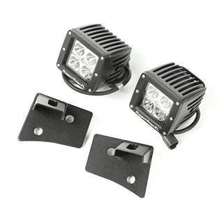 Rugged Ridge Textured Black Windshield LED Kit: Jeep Wrangler (07-18) / Grand Cherokee (05-10)
