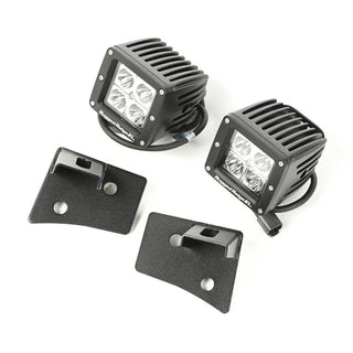 Rugged Ridge Textured Black Windshield LED Kit: Jeep Wrangler (07-18) / Grand Cherokee (05-10)
