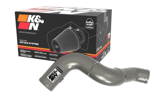 K&N Engineering Gunmetal Gray Powder Coated Aluminum Charge Pipe: Ram 2500 / 3500 (2019-2026)
