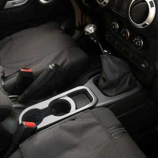 Rugged Ridge Charcoal Center Cup Console: Fits Most Jeep Wrangler Models (2007-2018)