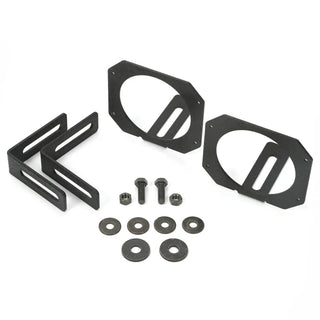 Rugged Ridge LED Light Mount Brackets: Jeep Wrangler / Grand Cherokee (07-18 / 05-10) - Black