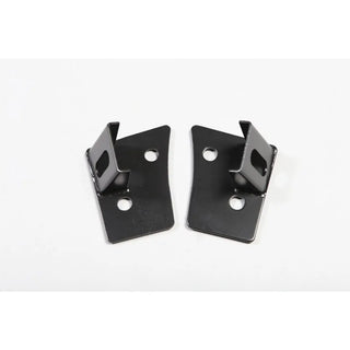 Rugged Ridge Black Powder Coated Back Windshield Aux Light Mount Brackets: Jeep Wrangler (07-18)