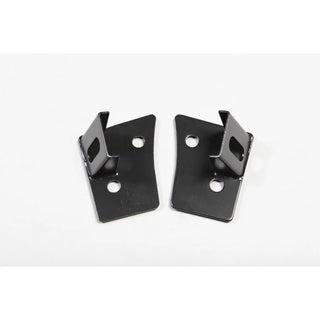 Rugged Ridge Black Powder Coated Back Windshield Aux Light Mount Brackets: Jeep Wrangler (07-18)