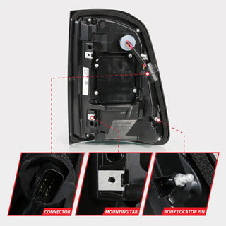 ANZO Full LED Tail Lights w/ Sequential Signal (REAR): Ram 1500 (19-24) - Black