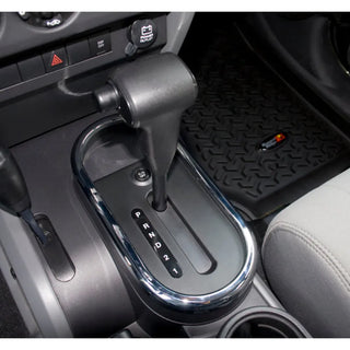 Rugged Ridge Chrome Automatic Transmission Shifter Trim: Fits Most Jeep Wrangler Models (2007-2018)