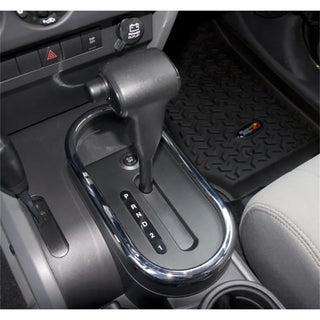 Rugged Ridge Chrome Automatic Transmission Shifter Trim: Fits Most Jeep Wrangler Models (2007-2018)