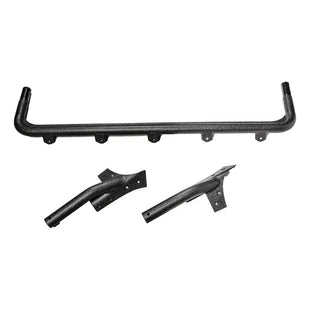 Rugged Ridge Textured Black Windshield Mount Light Bar: Jeep Wrangler (07-18)