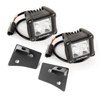 Rugged Ridge Dual Cube Windshield LED Kit w/ Brackets: Fits Most Jeep Wrangler Models (2007-2018)