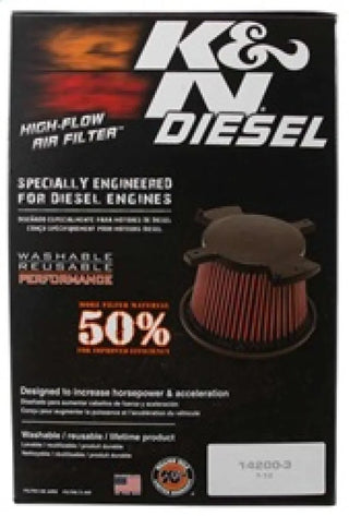 K&N Drop-In Air Filter: Dodge Ram 6.7L Diesel 2007 - 2009