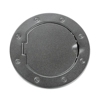 Rugged Ridge Textured Black Non-Locking Gas Cap Door: Fits Most Jeep Wrangler Models (2007-2018)