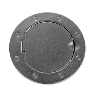 Rugged Ridge Textured Black Non-Locking Gas Cap Door: Fits Most Jeep Wrangler Models (2007-2018)