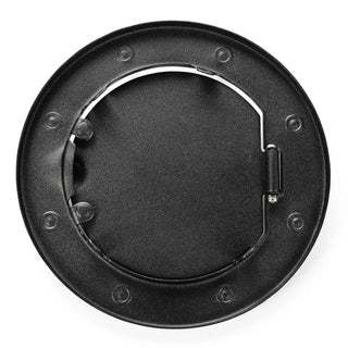 Rugged Ridge Textured Black Non-Locking Gas Cap Door: Fits Most Jeep Wrangler Models (2007-2018)