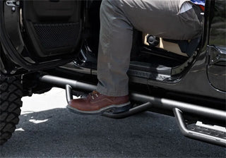 N-Fab RS Nerf Step Full Length (4-DOOR): Fits Most Jeep Wrangler Models (2007-2018) - Textured Black