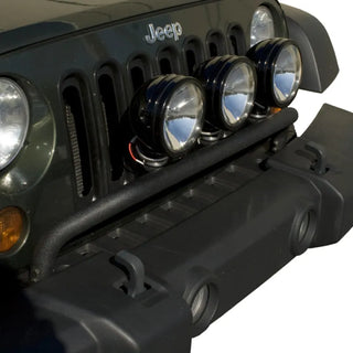 Rugged Ridge Textured Black Bumper Mounted Light Bar: Jeep Wrangler / Grand Cherokee (07-18 / 05-10)