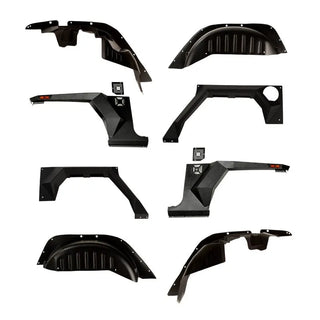 Rugged Ridge XHD Armor Fenders and Liner Kit: Fits Most Jeep Wrangler Models (2007-2018)