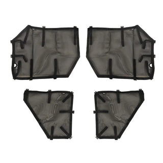 Rugged Ridge Fortis Tube Door Covers Full Set: Fits Most Jeep Wrangler Models (2007-2018) - Black