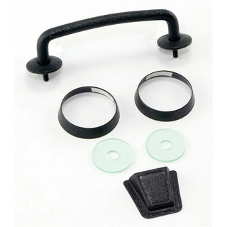 Rugged Ridge Textured Black Windshield Tie Down Kit: Jeep Wrangler / Grand Cherokee (07-18 / 05-10)