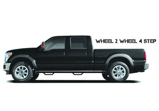 N-Fab Wheel-to-Wheel Nerf Step Bar 3in (2 DOOR): Jeep Wrangler (07-18) - Gloss Black