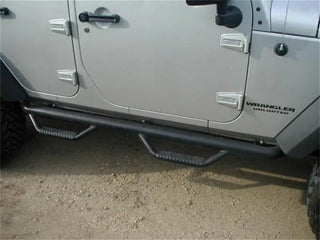 N-Fab Wheel-to-Wheel Nerf Step Bar 3in: Jeep Wrangler (07-18) - Black