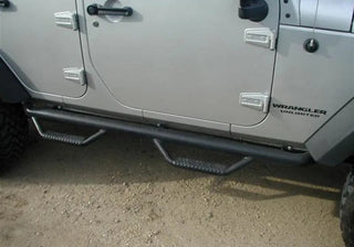 N-Fab Wheel-to-Wheel Nerf Step Bar 3in: Jeep Wrangler (07-18) - Black
