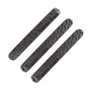 Rugged Ridge Elite Black Tread Door Handle Inserts Kit: Fits Most Jeep Wrangler Models (2007-2018)