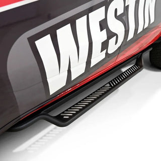 Westin Outlaw Drop Running Boards 1.5" Mandrel-Bent Steel Tube (TEXTURED BLACK): Ram 1500 (19-26)
