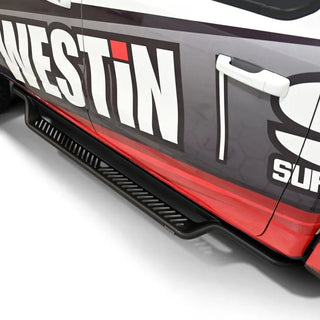 Westin Outlaw Drop Running Boards 1.5" Mandrel-Bent Steel Tube (TEXTURED BLACK): Ram 1500 (19-26)