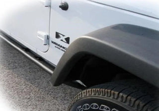 N-Fab RKR Rock Rails 1.75in Tubular Steel (2-DOOR): Jeep Wrangler (07-18) - Textured Black
